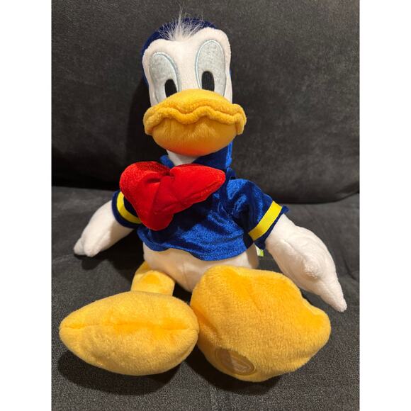 Disney Store Original Stamped Donald Duck Plush Toy 18" Stuffed Animal Doll Blue - Picture 1 of 5